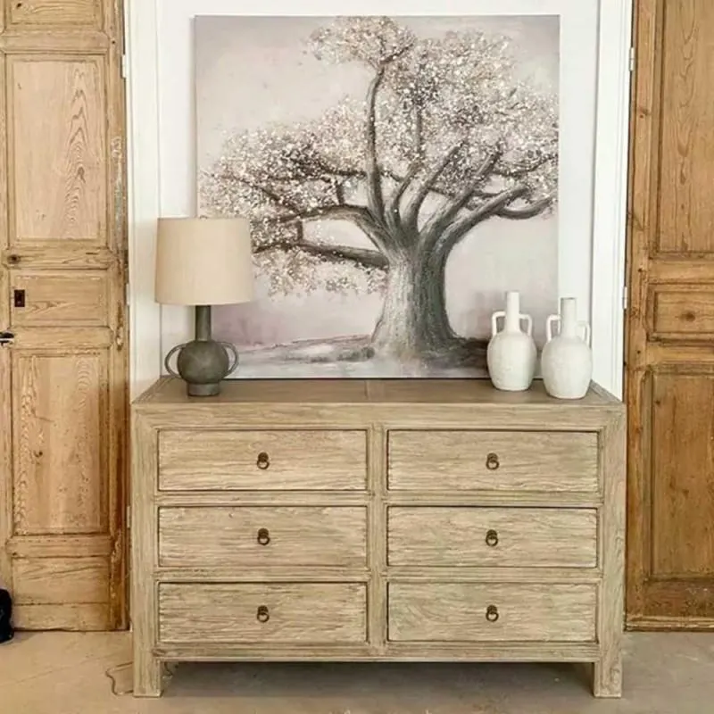 Elm sideboard drawers 135cm, Palo Santo