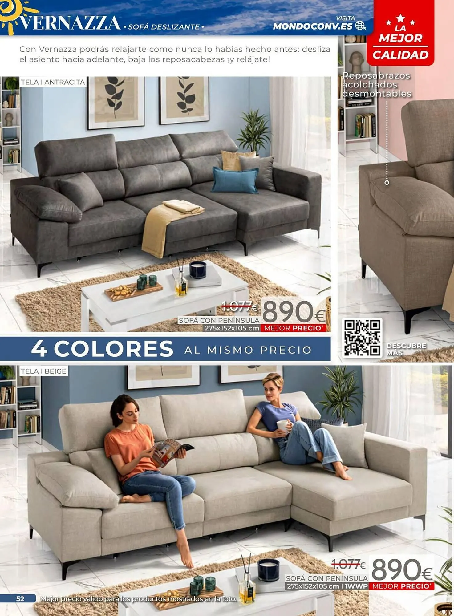 Catálogo de Folleto Mondo Convenienza 3 de junio al 15 de junio 2025 - Página 52