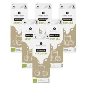 Pack 6x Bebida de Coco Eco Planeta Huerto 1L