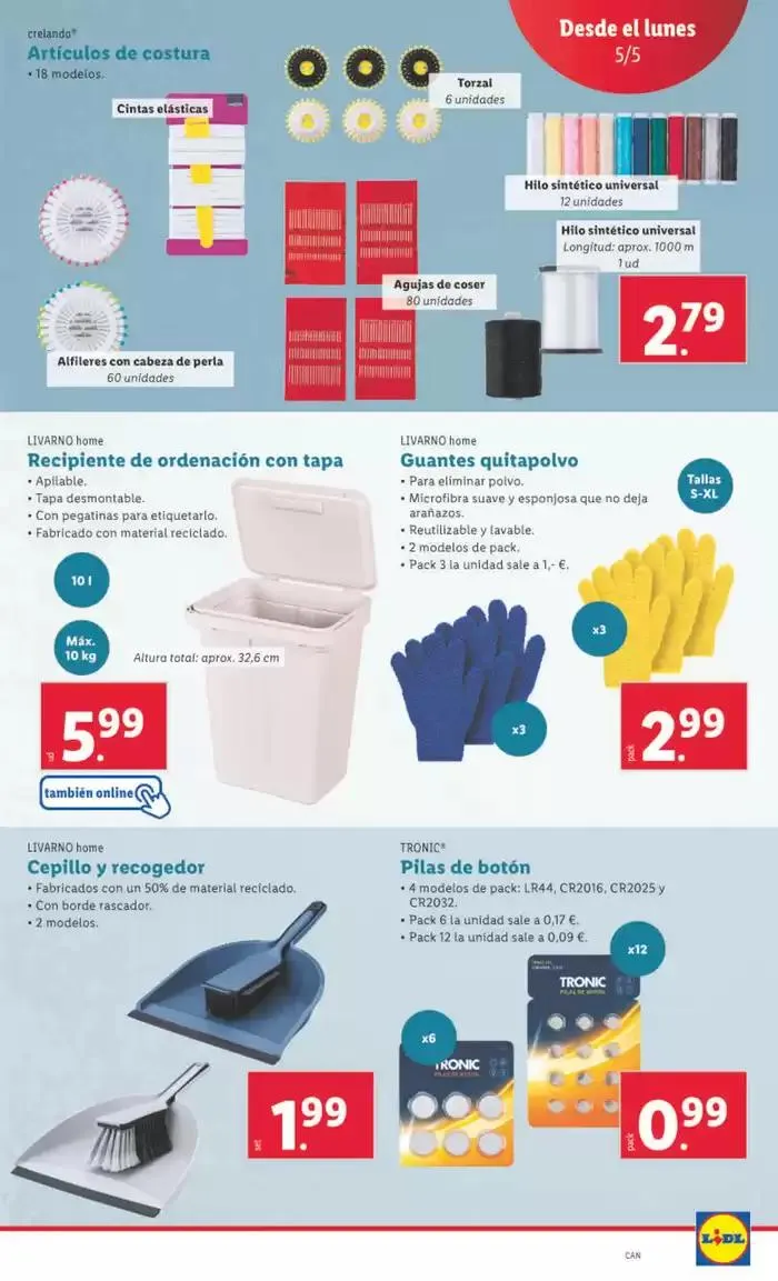 Catálogo de ¡Bazar Lidl! Ofertas válidas del 05/05 al 11/05 5 de mayo al 11 de mayo 2025 - Página 11