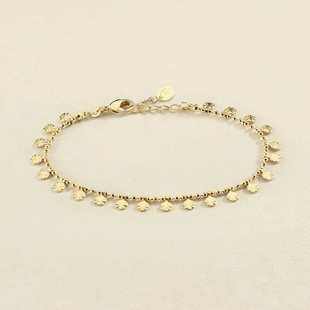 Pulsera de cadena ARIEL - Cristal / Dorado