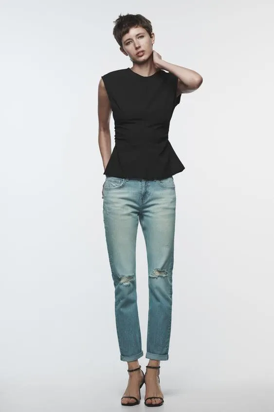 JEANS Z1975 TIRO BAJO ROTOS BAJO VUELTA