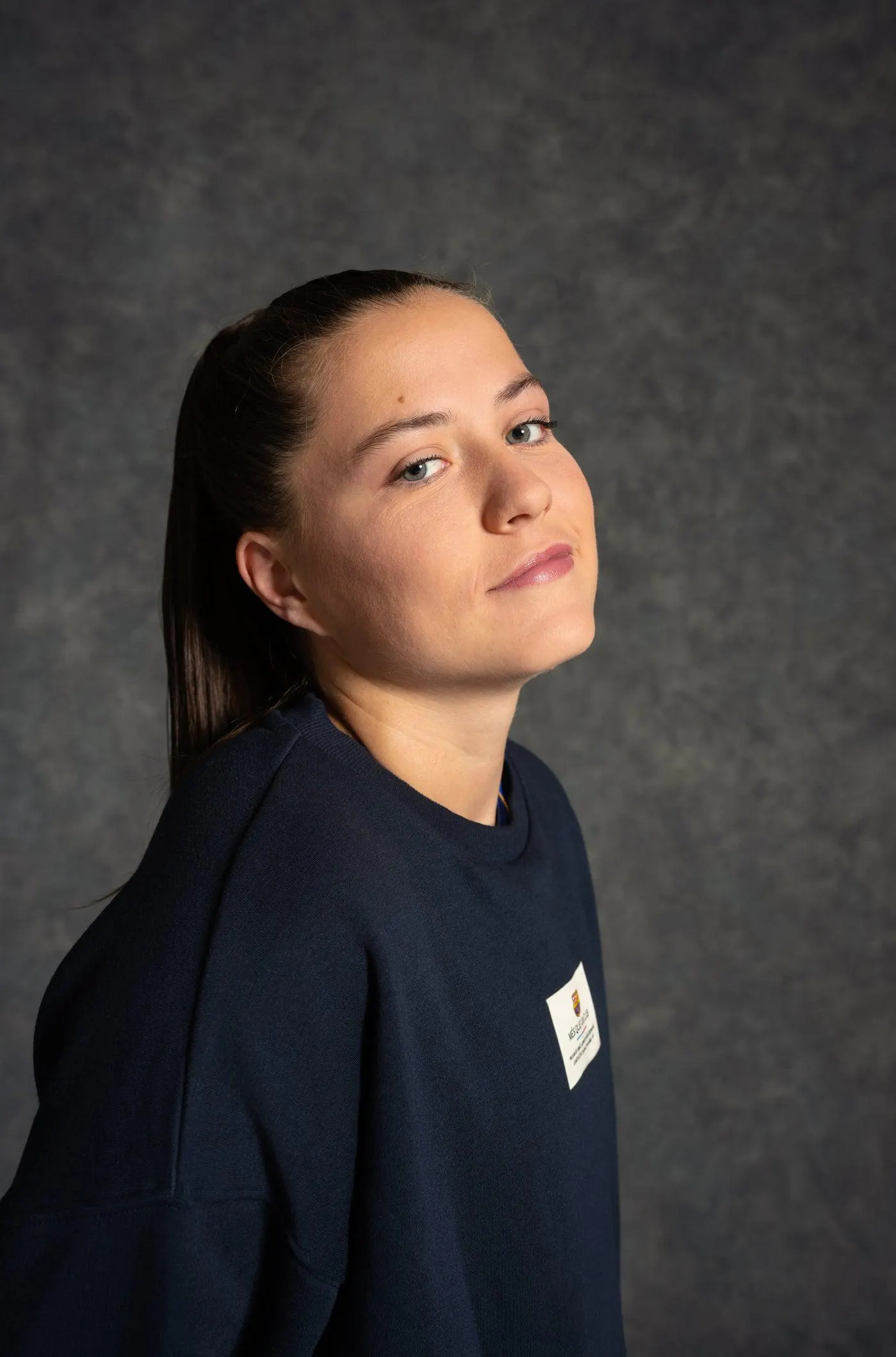 Sudadera azul marino Barça - Mujer