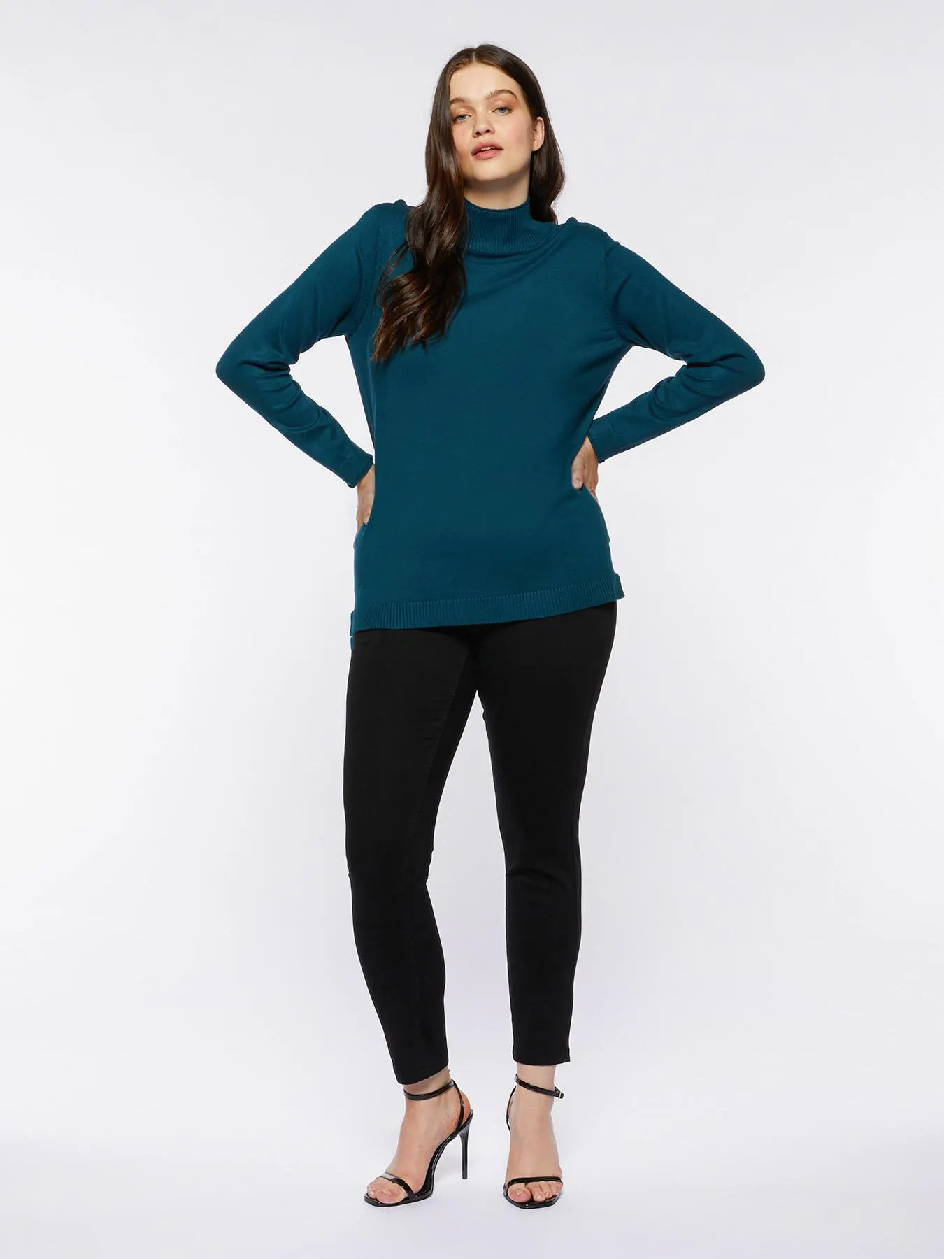 Maglia con collo lupetto