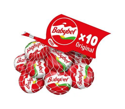 Queso tierno mini Babybell 10 uds malla 200g
