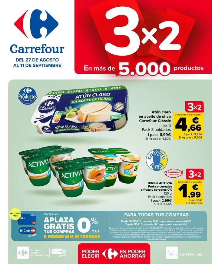 Catálogo de 3x2 en más de 5.000 productos 27 de agosto al 11 de septiembre 2024 - Página 1