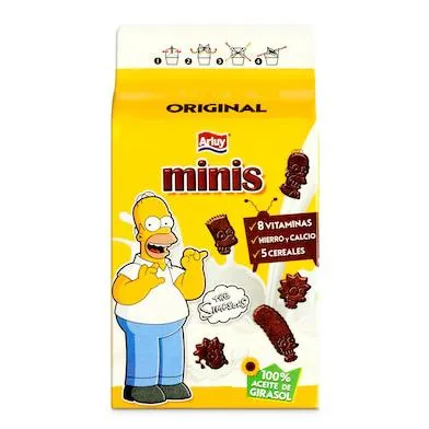 Mini galletas chocolateadas con vitaminas Arluy caja 135 g