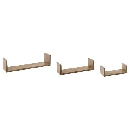SET 3 ESTANTES DE PARED CON LATERALES CERRADOS FIXY