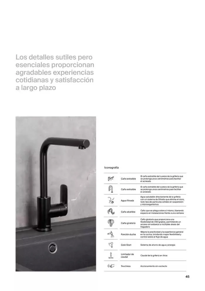 Catálogo de Fregaderos y grifería para cocina 9 de enero al 31 de diciembre 2025 - Página 47