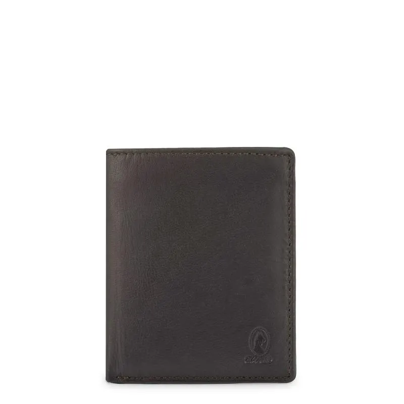 Cartera hombre en piel vacuno color marrón - Roma