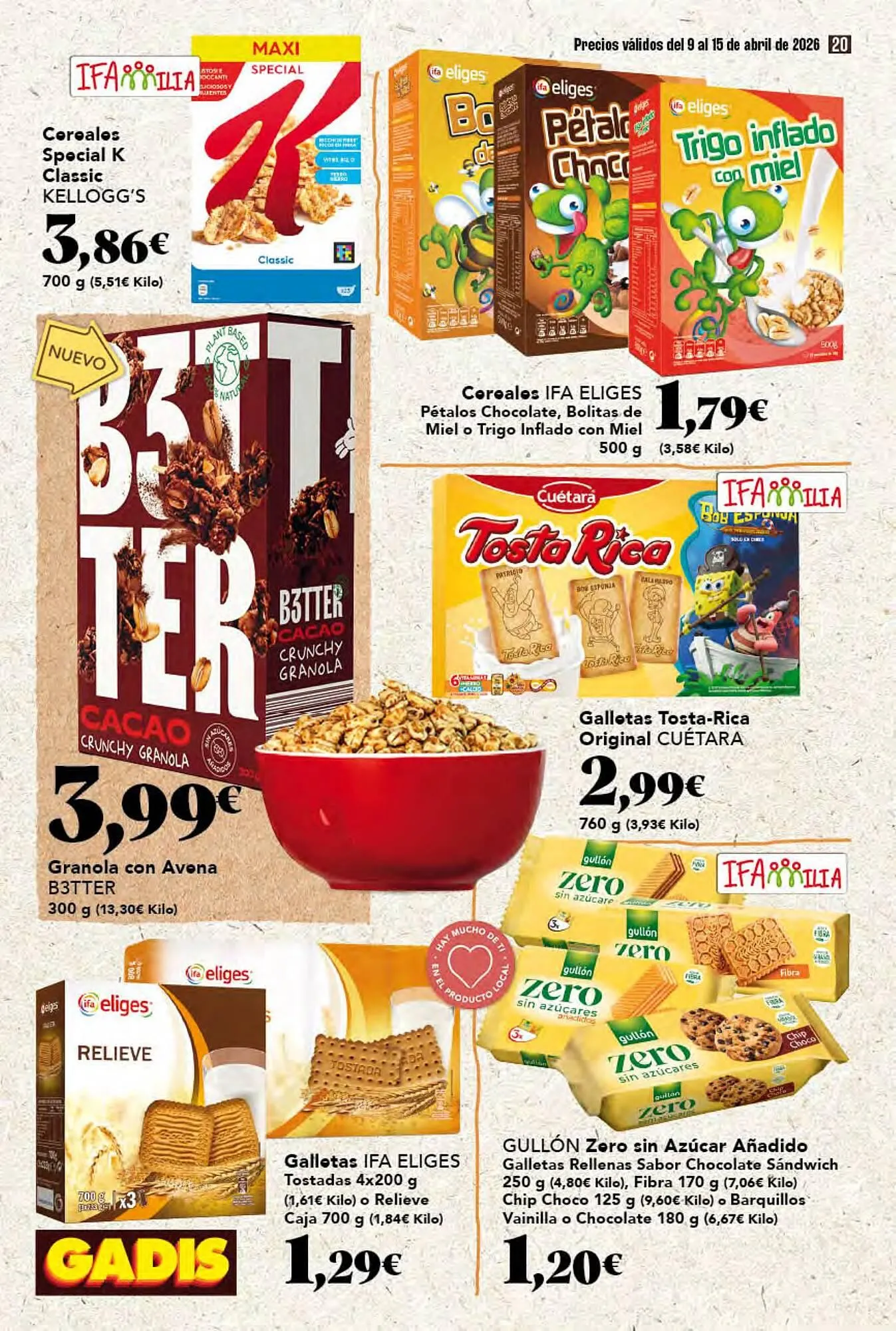 Catálogo de Folleto Gadis 9 de abril al 15 de abril 2026 - Página 20