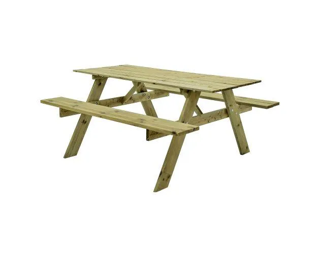 Mesa Picnic Jardín Madera Tratada 164*150cm*20mm. FSC EN581 The HomeWeeks