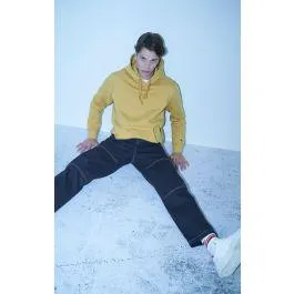 Gold Sudadera de felpa perchada con capucha y logotipo en C a juego