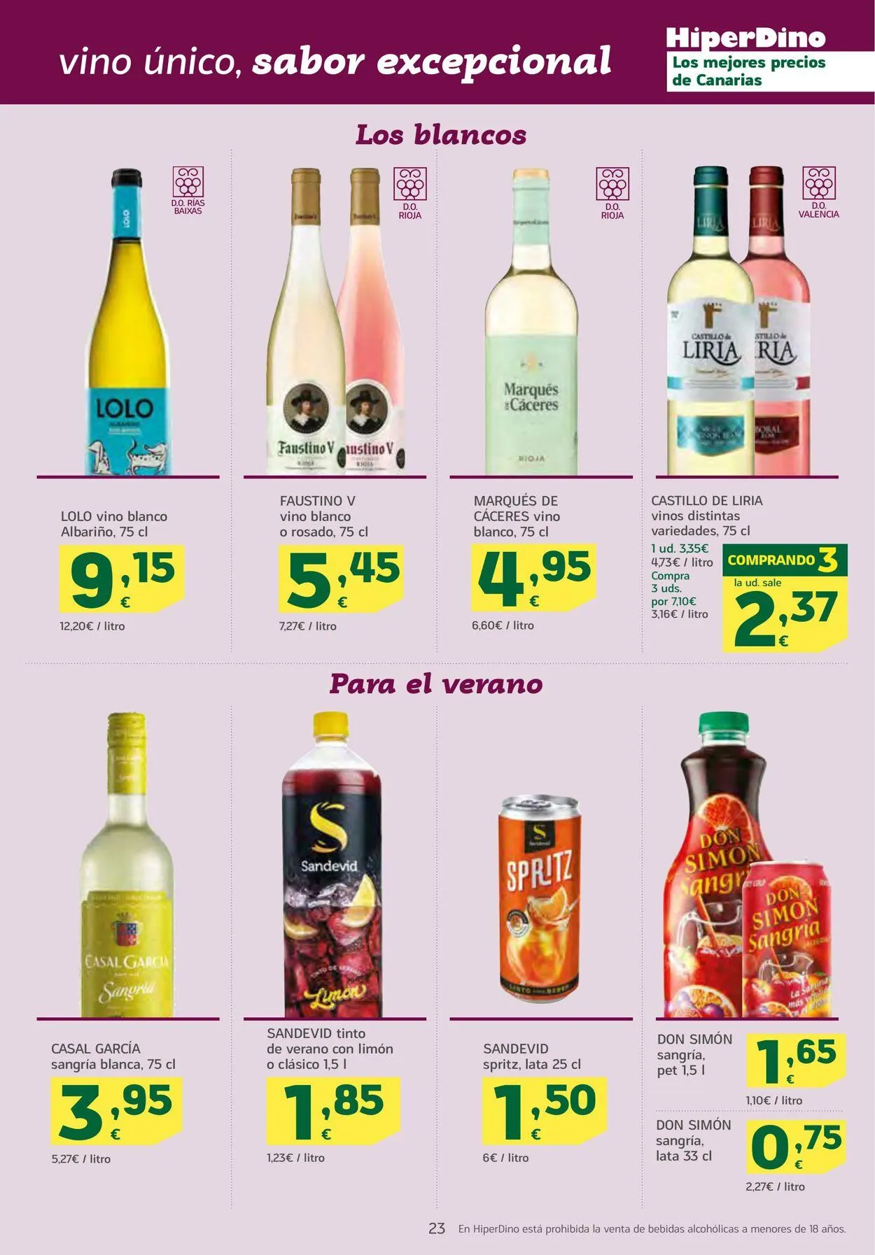 Catálogo de Hiperdino 10 de junio al 20 de junio 2025 - Página 23