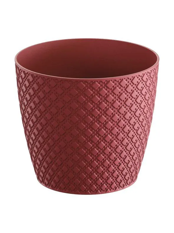 Maceta redonda Colección Orient, Rosa, 18x18x16 cm, 3,5L