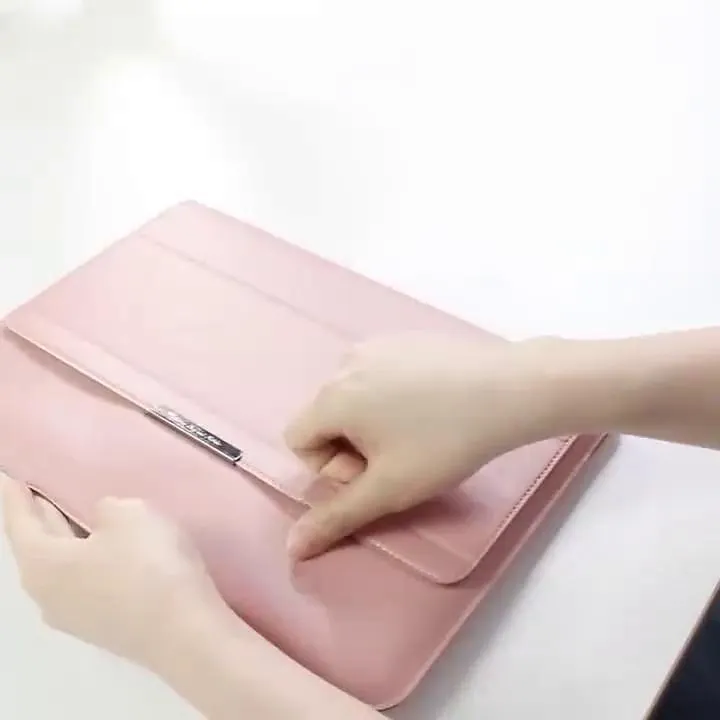 Fundas de computador portátil 12" 14" 15.6" pulgada Compatible con Macbook Air Pro, HP, Dell, Lenovo, Asus, Acer, Chromebook Notebook Impermeable Cuero de PU Color sólido para Oficina de negocios