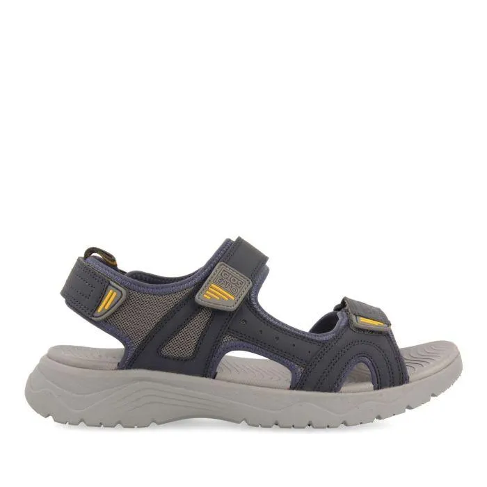 GRAY SANDALS WITH COLOR ACCENTS FOR MEN METKOVIC