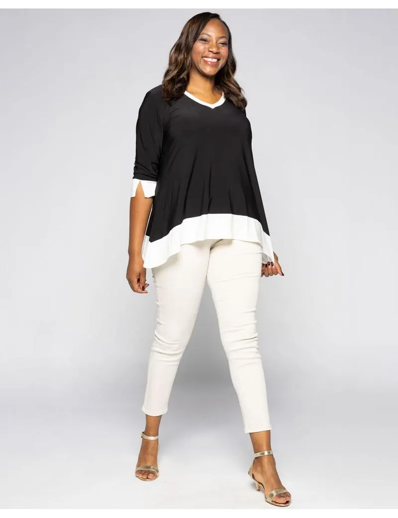 Camiseta Evasé Bicolor