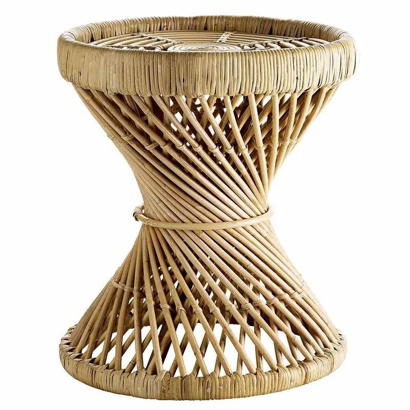 Palm rattan axillary table Ø40cm