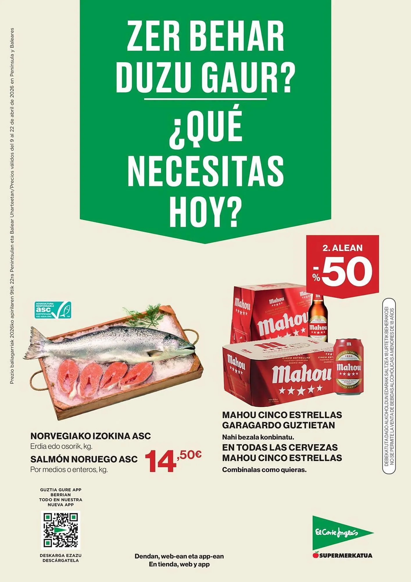 Catálogo de Catálogo El Corte Inglés 9 de abril al 22 de abril 2026 - Página 1