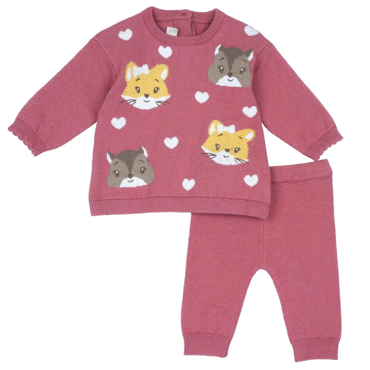 Conjunto de camiseta jacquard con leggings