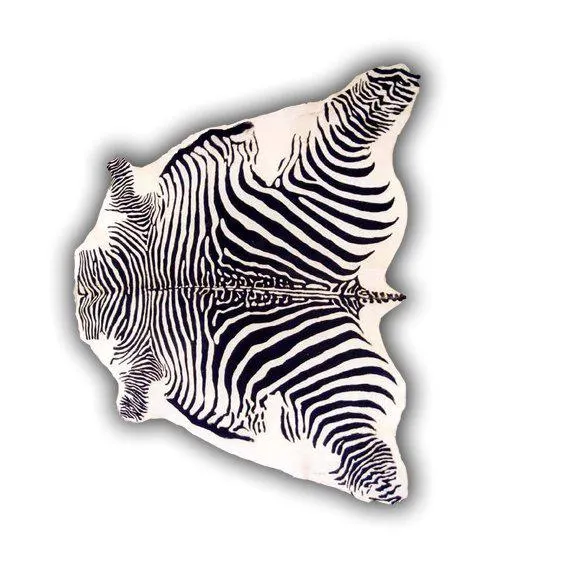 Alfombra Cebra piel entera impresa