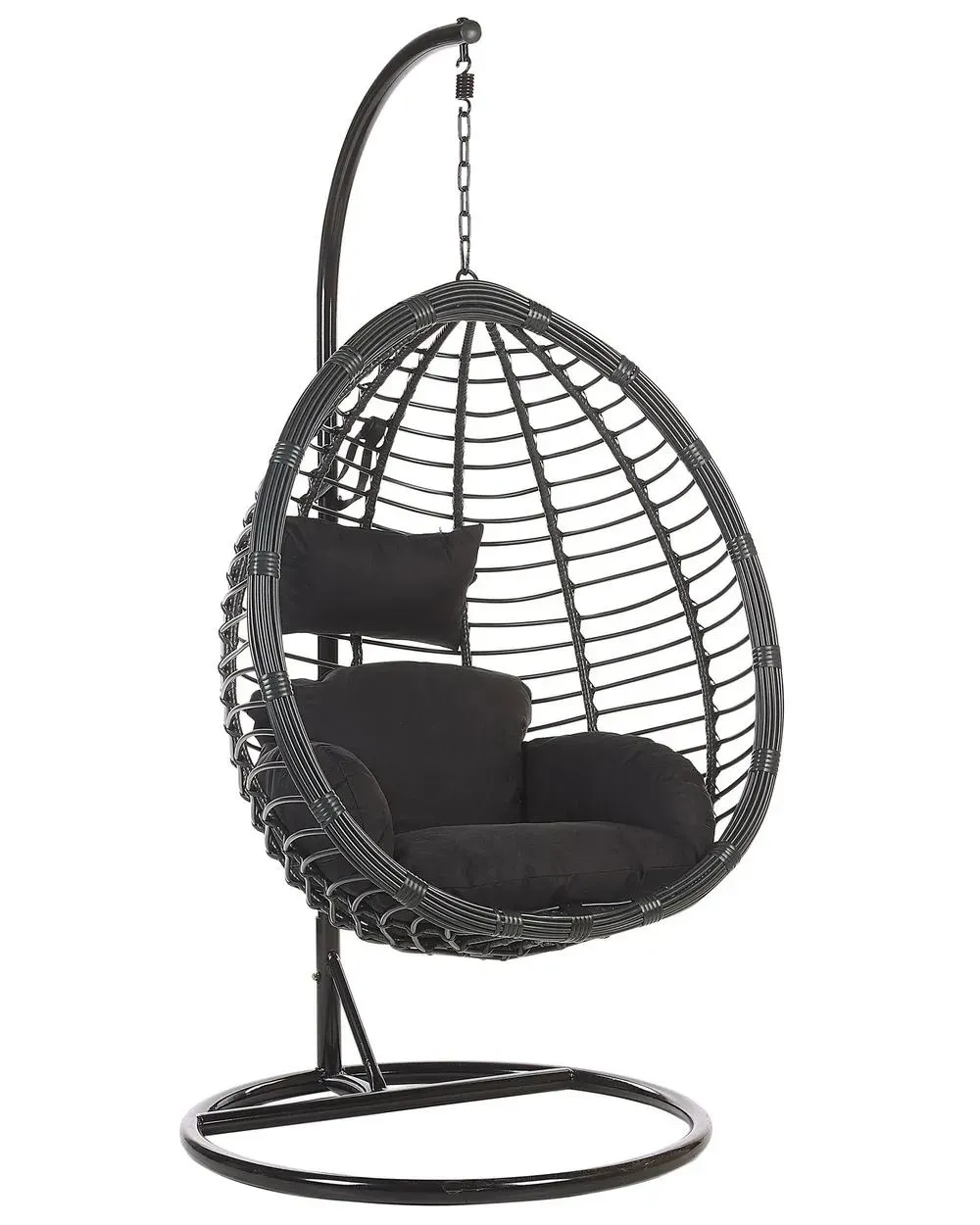 Silla colgante con soporte TOLLO Negro