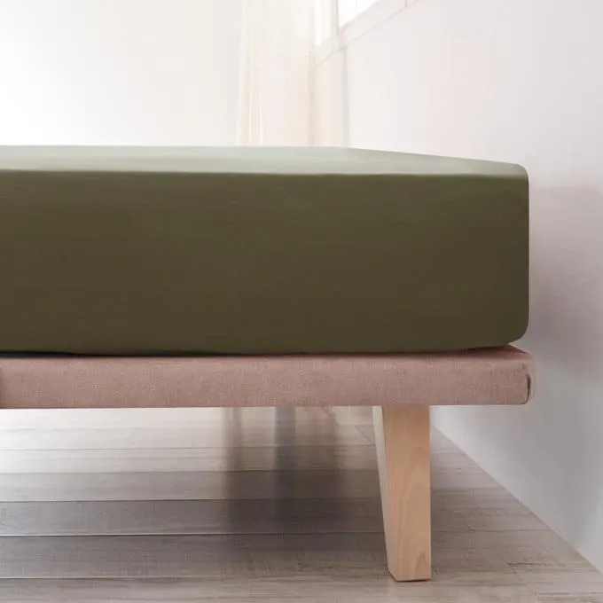 Sábana Ajustable Algodón - Basic Caqui