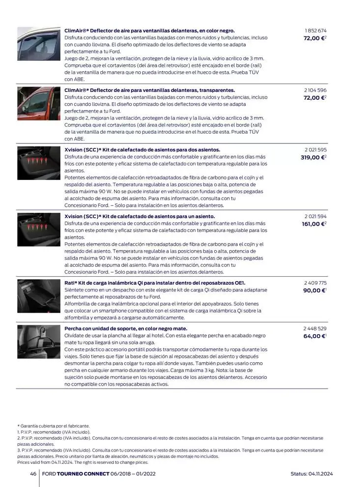 Catálogo de Ford de accesorios Tourneo Connect 13 de noviembre al 13 de noviembre 2025 - Página 46