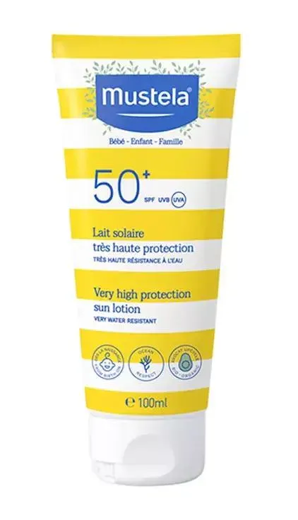 Mustela Leche Solar Muy Alta Protección SPF50+ Niños 100 ml