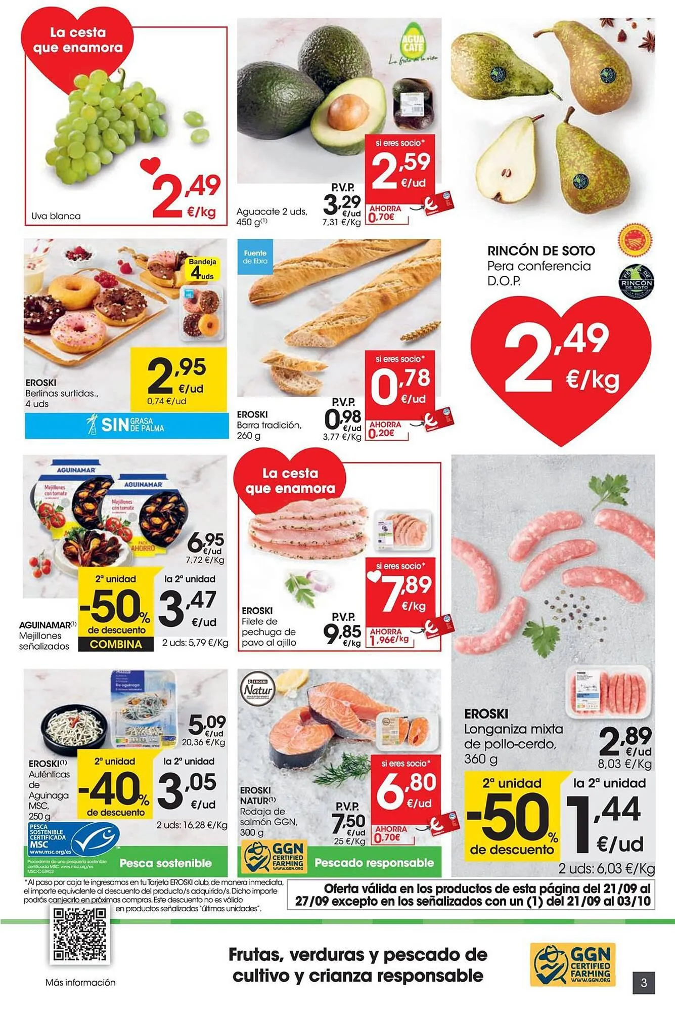 Catálogo de Folleto Eroski 21 de septiembre al 3 de octubre 2023 - Página 3
