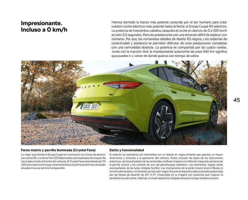 Catálogo de ŠKODA Enyaq Coupé 23 de enero al 31 de mayo 2024 - Página 45