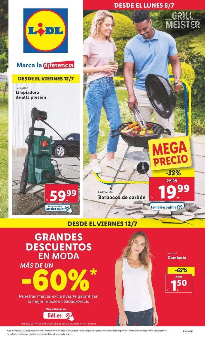 Catálogo de ¡Bazar Lidl! 8 de julio al 14 de julio 2024 - Página 1
