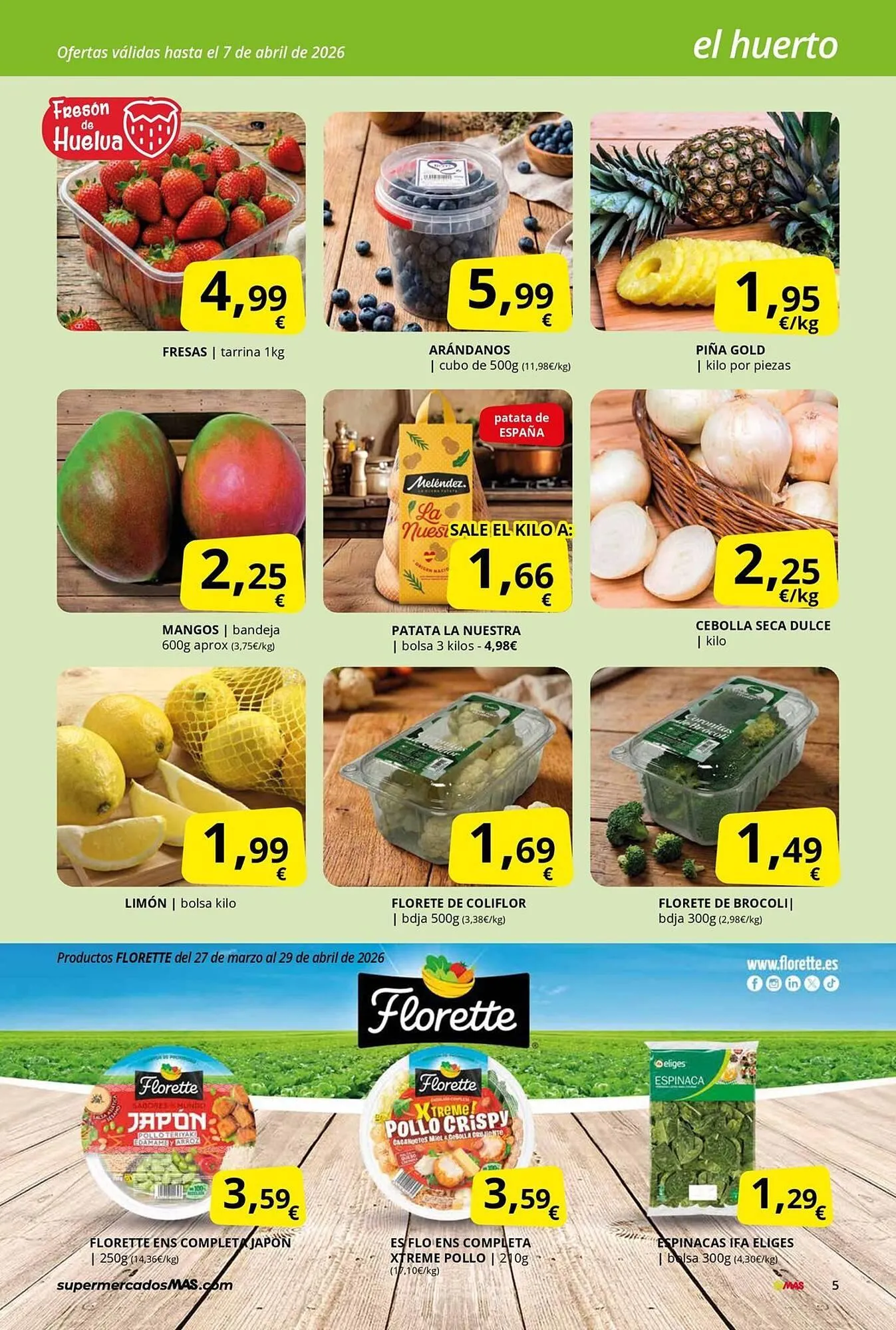 Catálogo de Folleto Supermercados MAS 27 de marzo al 29 de abril 2026 - Página 5