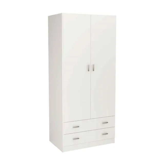 Armario Ropero 2 Puertas + 2 Cajones