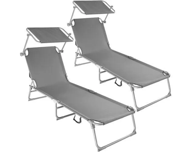 2 tumbonas con 4 posiciones