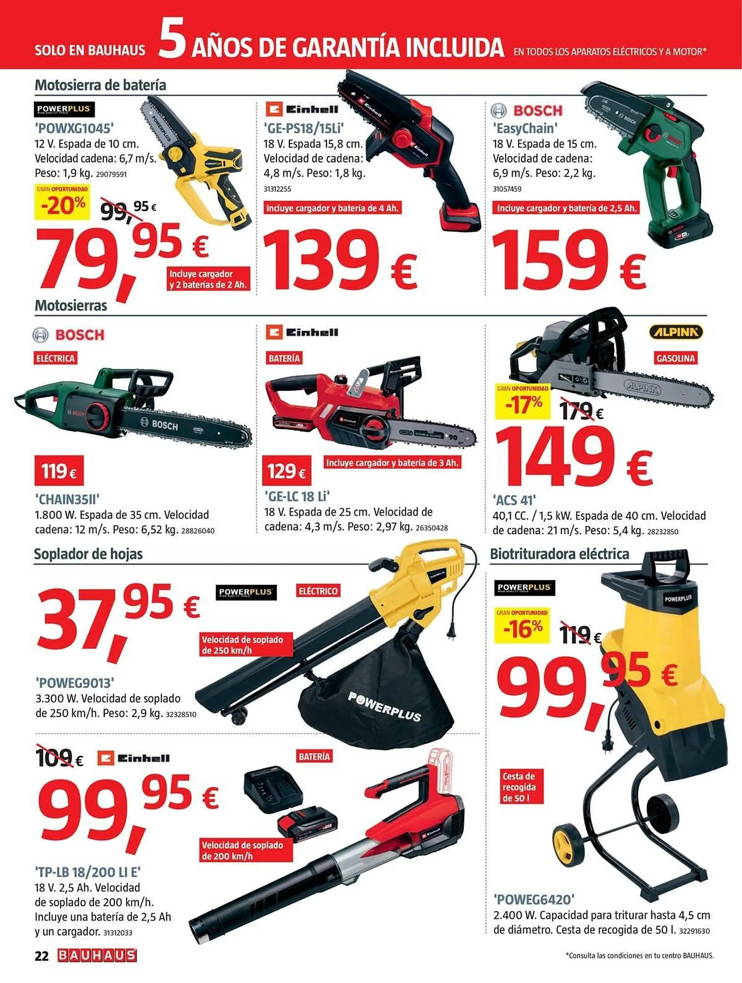 Catálogo de Catálogo Bauhaus 23 de octubre al 16 de noviembre 2025 - Página 22