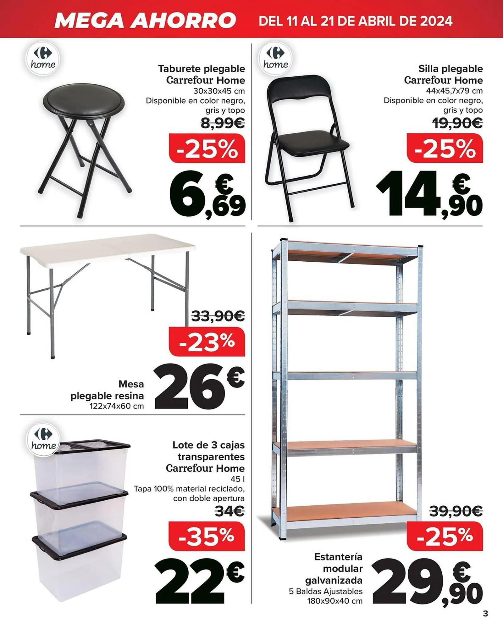 Catálogo de Folleto Carrefour 11 de abril al 21 de abril 2024 - Página 3