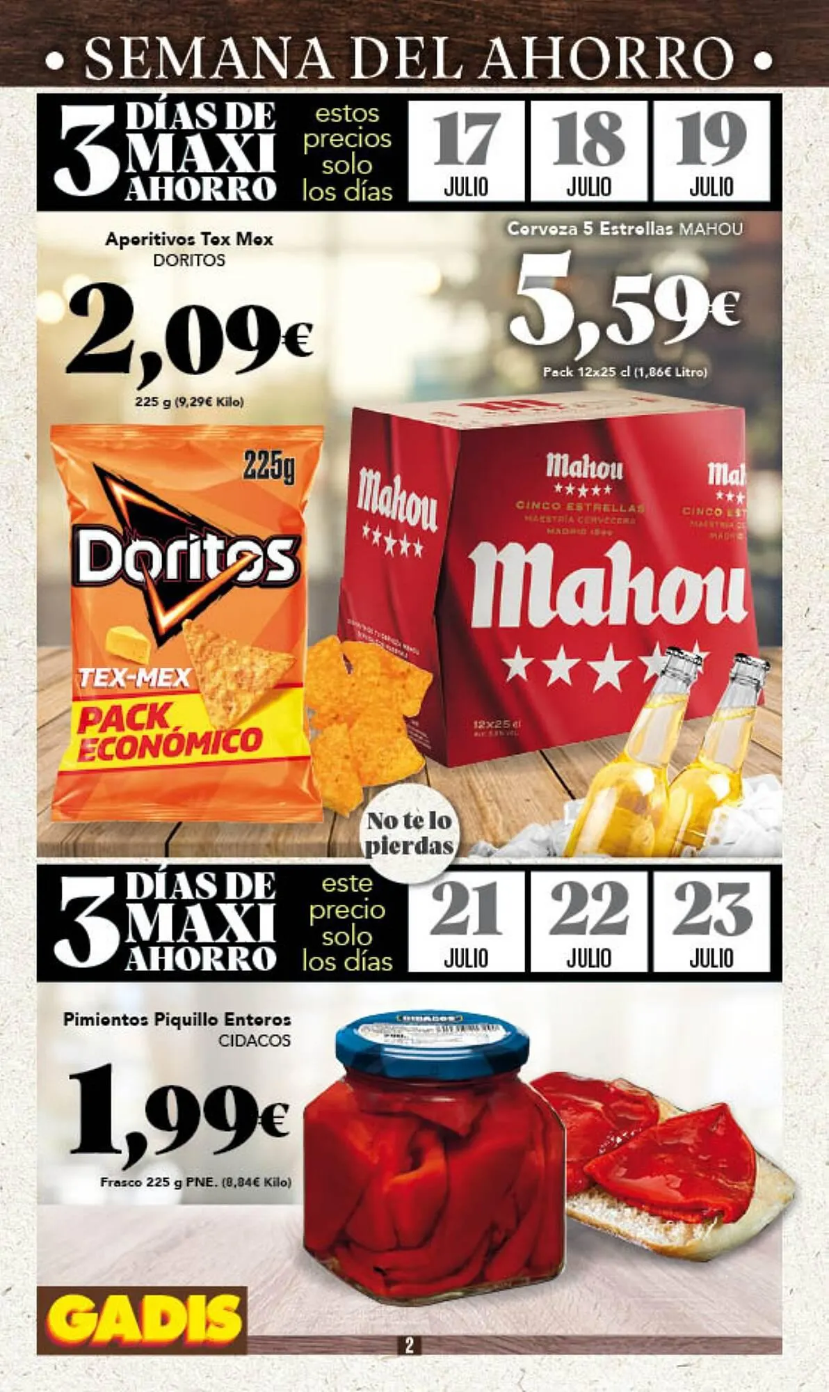 Catálogo de Folleto Gadis 17 de julio al 23 de julio 2025 - Página 2