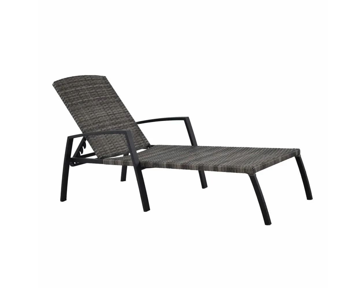 Tumbona de jardin chillvert cozumel gris 63x190x50cm