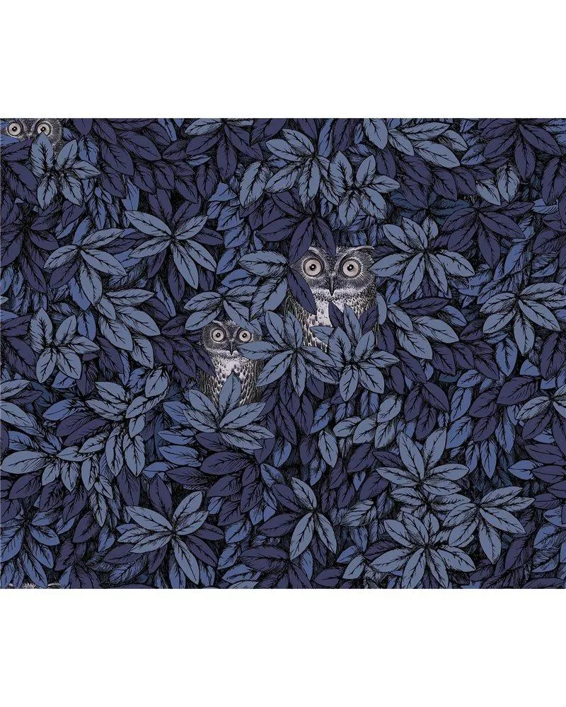 PAPEL PINTADO Foglie e Civette Midnight 123-11053