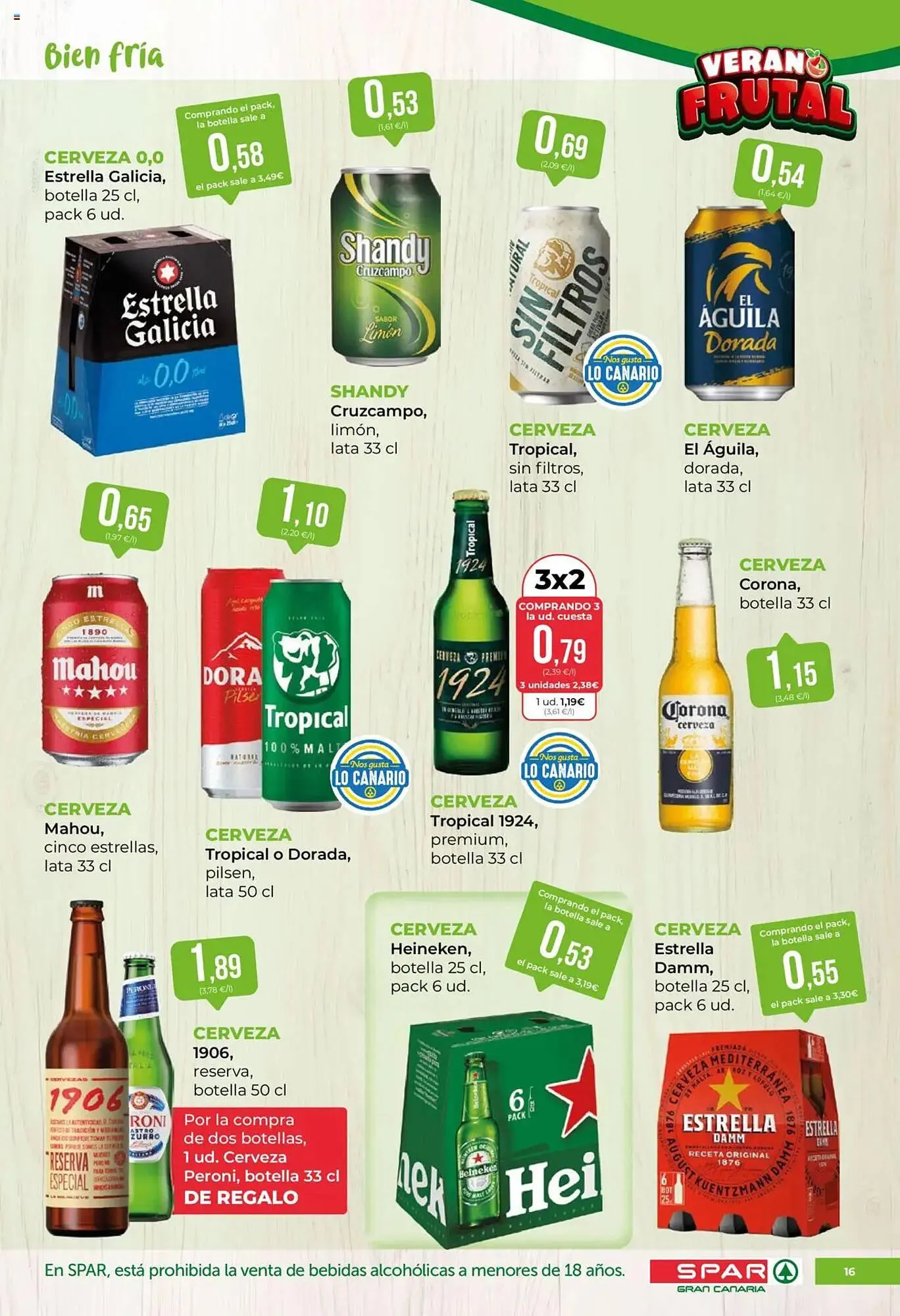 Catálogo de Folleto SPAR Gran Canaria 11 de julio al 24 de julio 2025 - Página 16