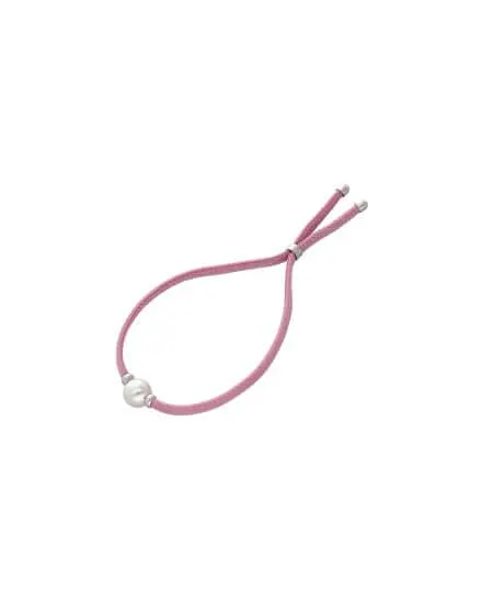 Pulsera elástica Sifnos lila con perla