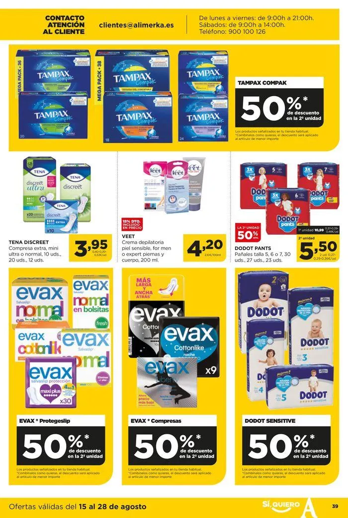 Catálogo de Catálogo Alimerka 15 de agosto al 28 de agosto 2024 - Página 39