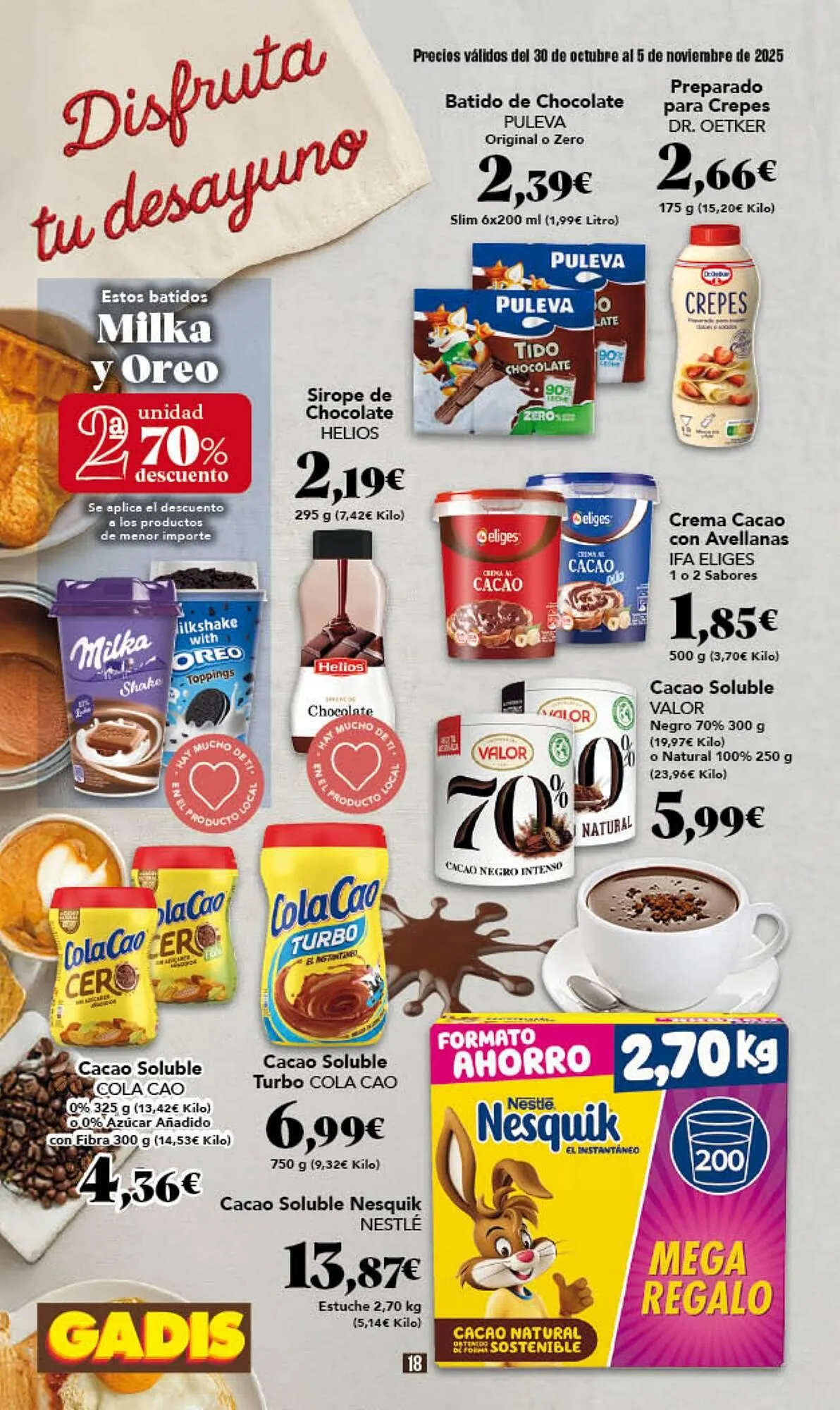 Catálogo de Folleto Gadis 30 de octubre al 5 de noviembre 2025 - Página 18