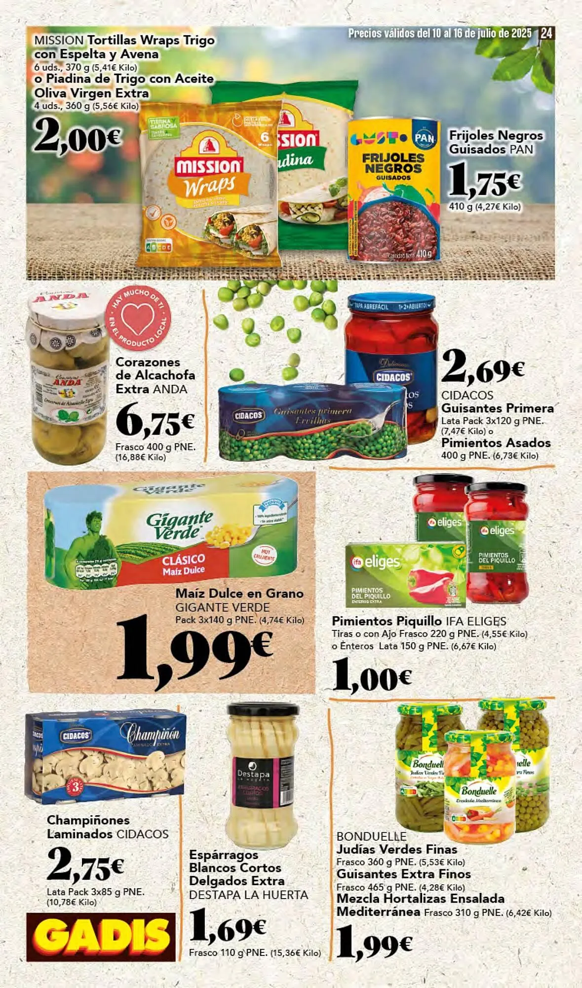 Catálogo de Folleto Gadis 10 de julio al 16 de julio 2025 - Página 24