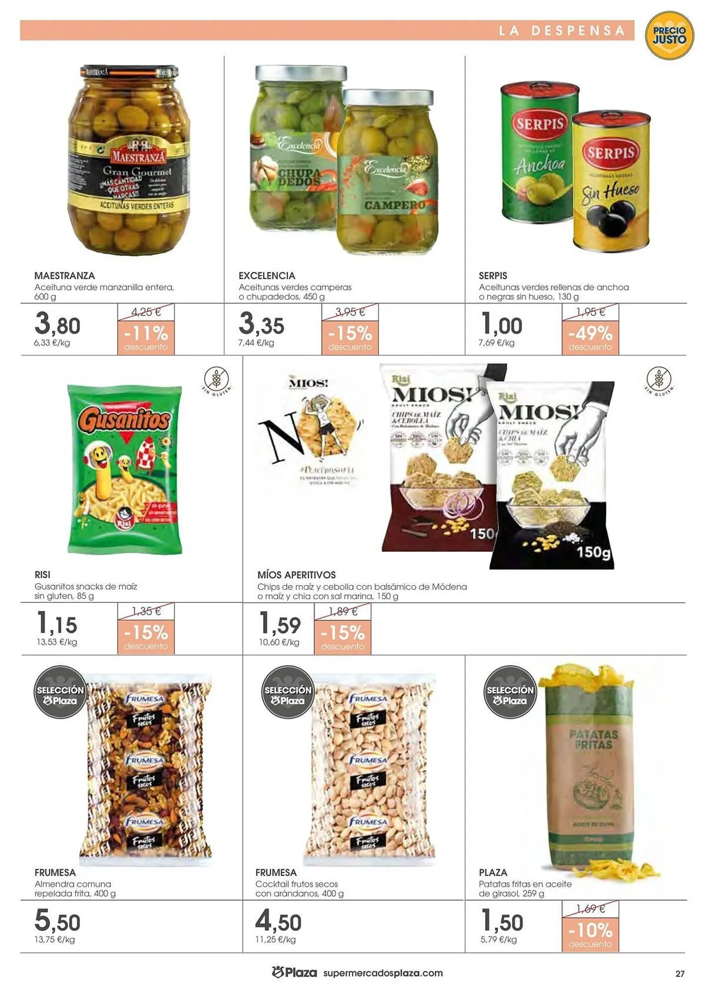 Catálogo de Folleto Supermercados Plaza 19 de marzo al 8 de abril 2026 - Página 27