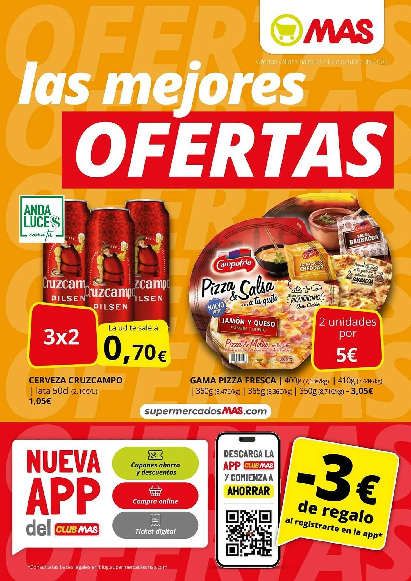 Catálogo de Folleto Supermercados MAS 2 de octubre al 31 de octubre 2025 - Página 1