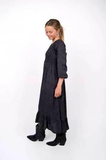 VESTIDO MARY ROMBOS NEGRO