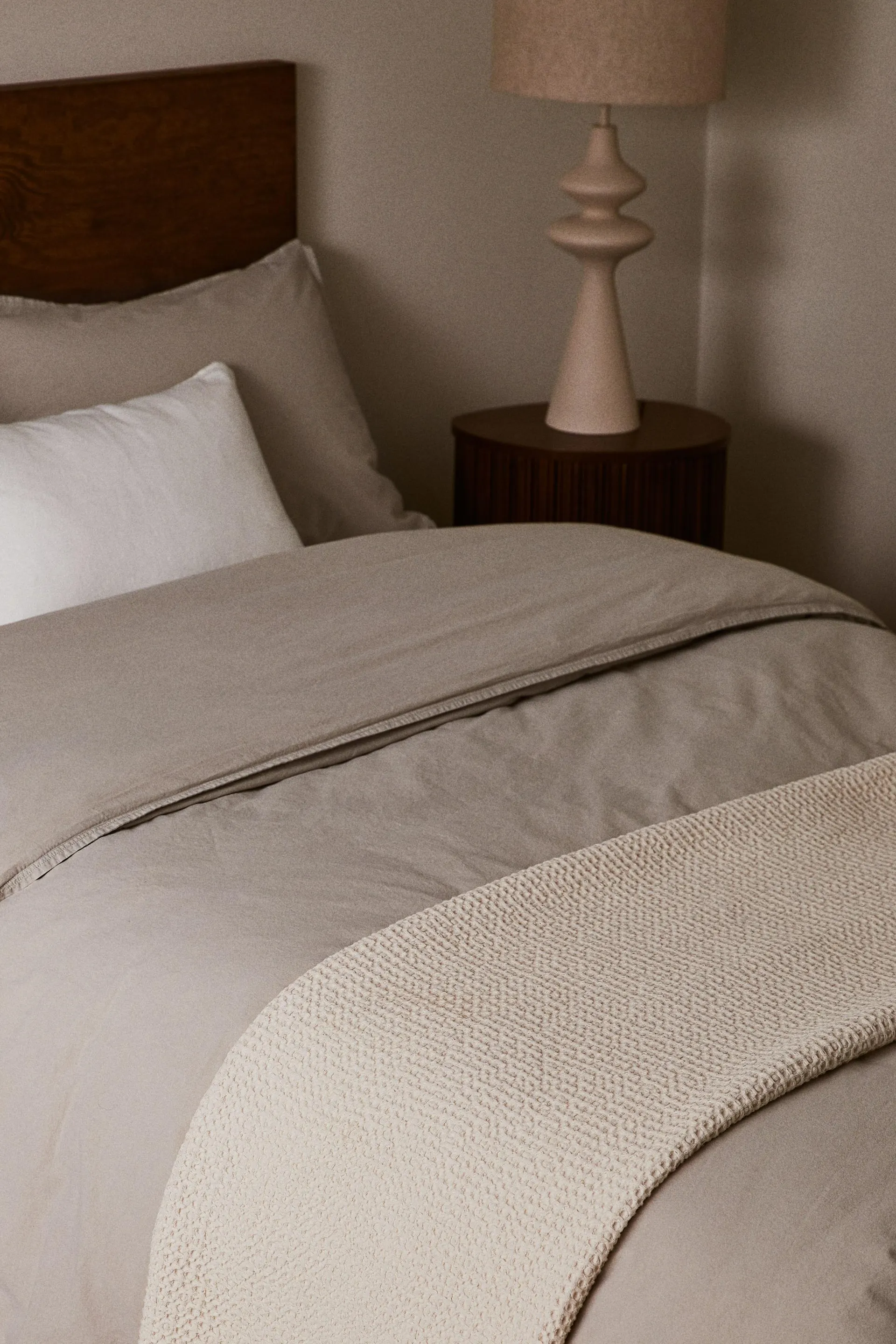 Manta en algodón gofrado